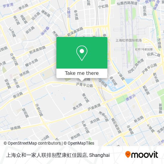 上海众和一家人联排别墅康虹佳园店 map