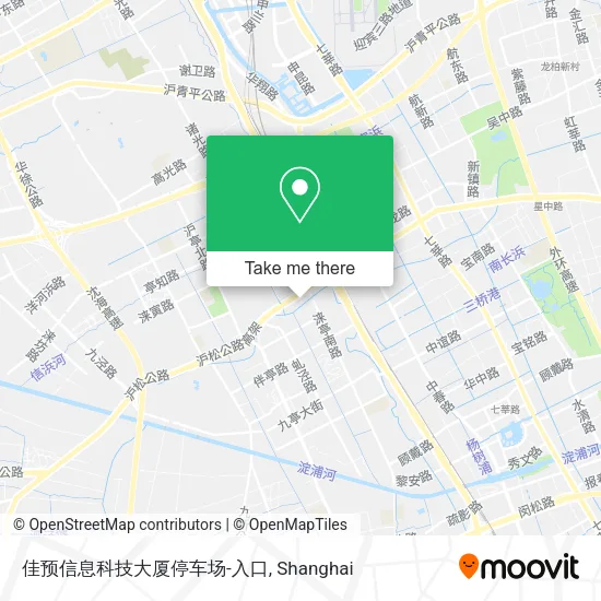 佳预信息科技大厦停车场-入口 map