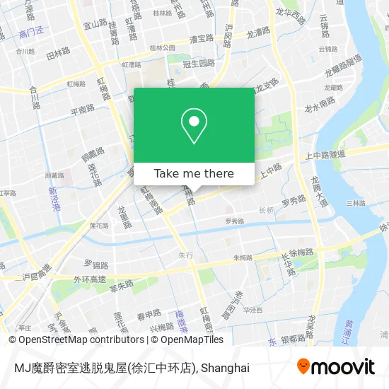 MJ魔爵密室逃脱鬼屋(徐汇中环店) map