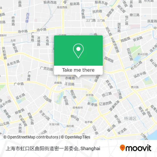 上海市虹口区曲阳街道密一居委会 map