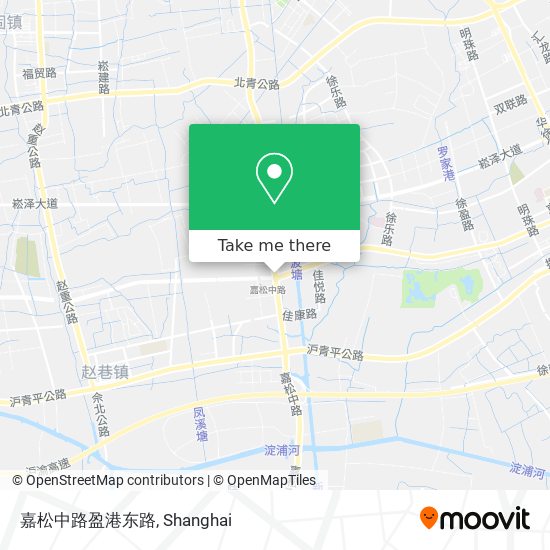 嘉松中路盈港东路 map