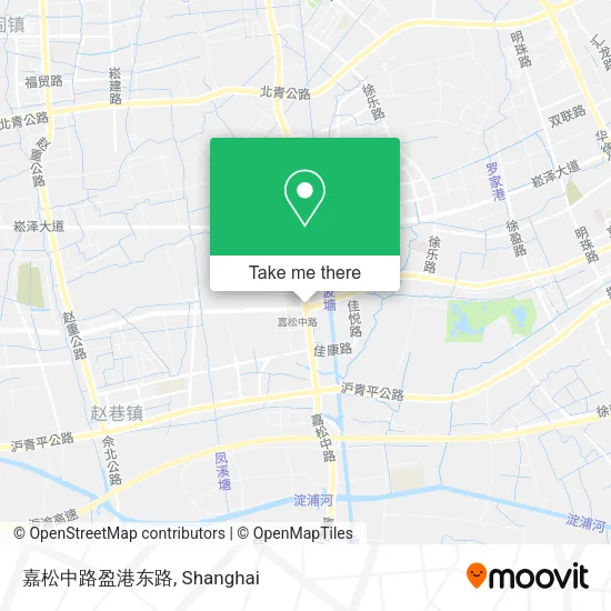 嘉松中路盈港东路 map