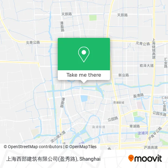 上海西部建筑有限公司(盈秀路) map