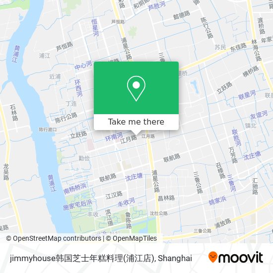 jimmyhouse韩国芝士年糕料理(浦江店) map