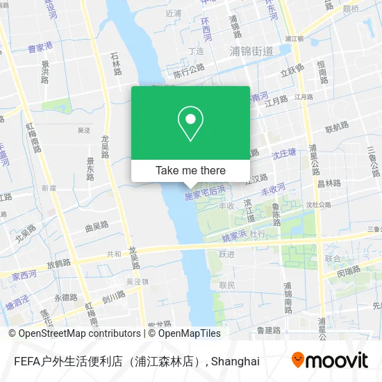 FEFA户外生活便利店（浦江森林店） map