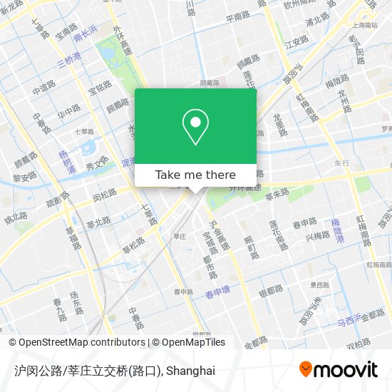 沪闵公路/莘庄立交桥(路口) map
