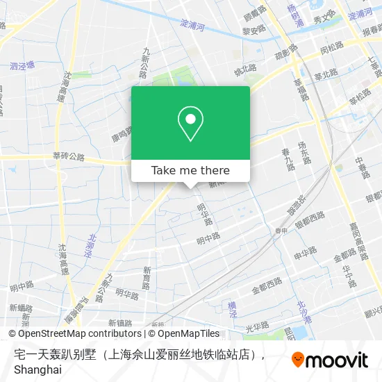 宅一天轰趴别墅（上海佘山爱丽丝地铁临站店） map