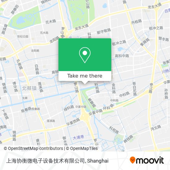 上海协衡微电子设备技术有限公司 map