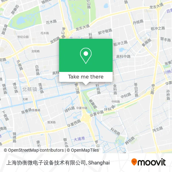 上海协衡微电子设备技术有限公司 map
