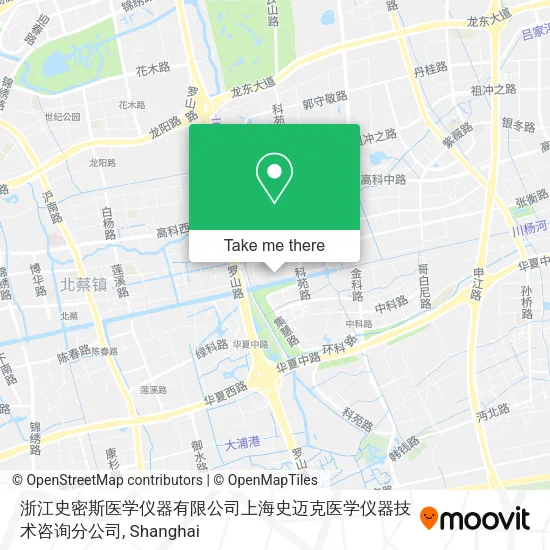 浙江史密斯医学仪器有限公司上海史迈克医学仪器技术咨询分公司 map