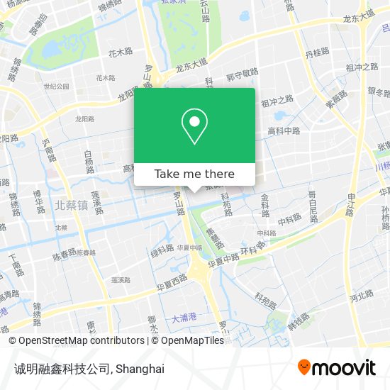 诚明融鑫科技公司 map