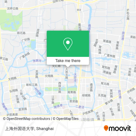 上海外国语大学 map