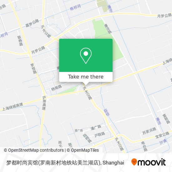 梦都时尚宾馆(罗南新村地铁站美兰湖店) map