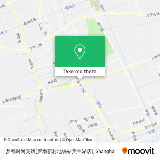 梦都时尚宾馆(罗南新村地铁站美兰湖店) map