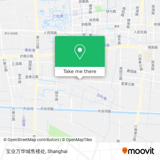 宝业万华城售楼处 map