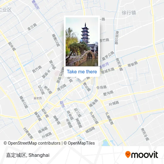 嘉定城区 map