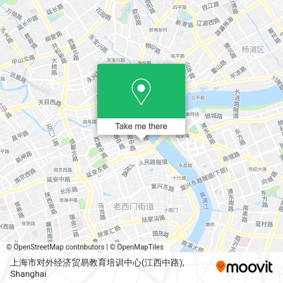 上海市对外经济贸易教育培训中心(江西中路) map