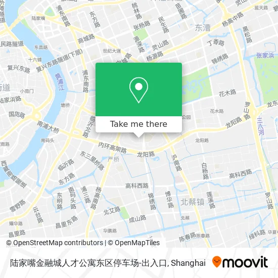 陆家嘴金融城人才公寓东区停车场-出入口 map