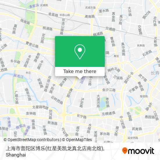 上海市普陀区博乐(红星美凯龙真北店南北馆) map