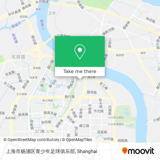 上海市杨浦区青少年足球俱乐部 map