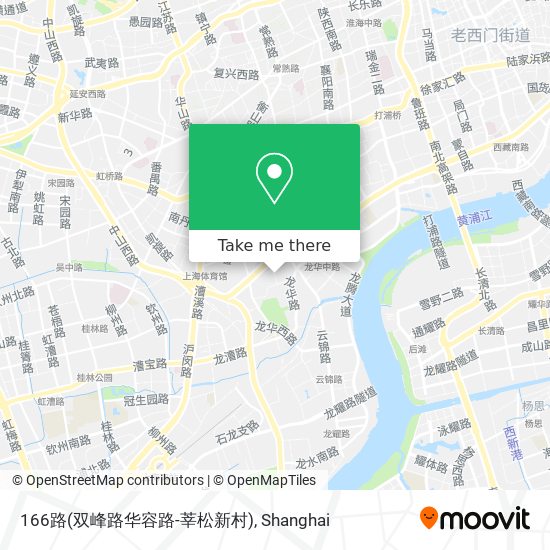 166路(双峰路华容路-莘松新村) map