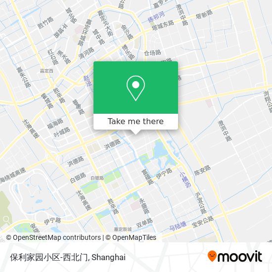 保利家园小区-西北门 map