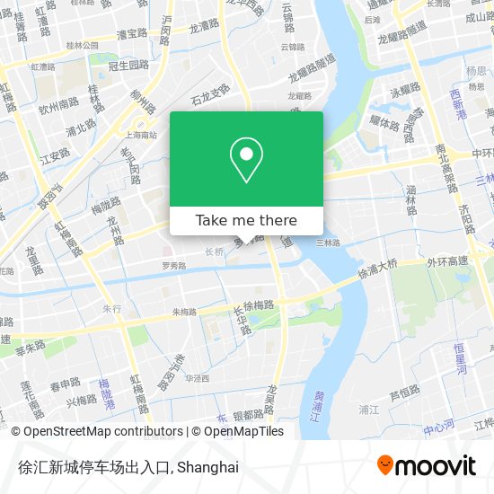 徐汇新城停车场出入口 map