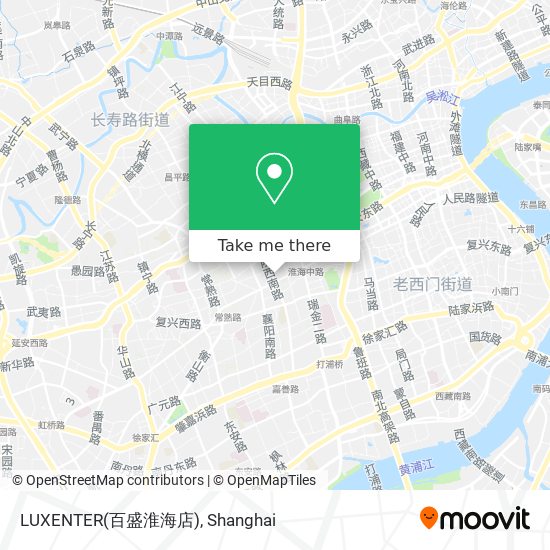 LUXENTER(百盛淮海店) map