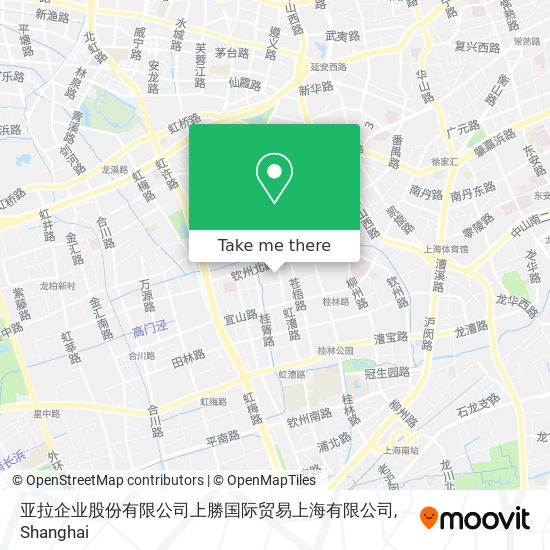 亚拉企业股份有限公司上勝国际贸易上海有限公司 map