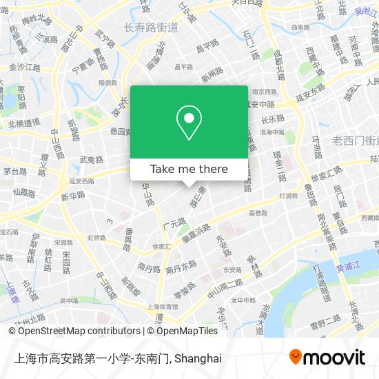 上海市高安路第一小学-东南门 map
