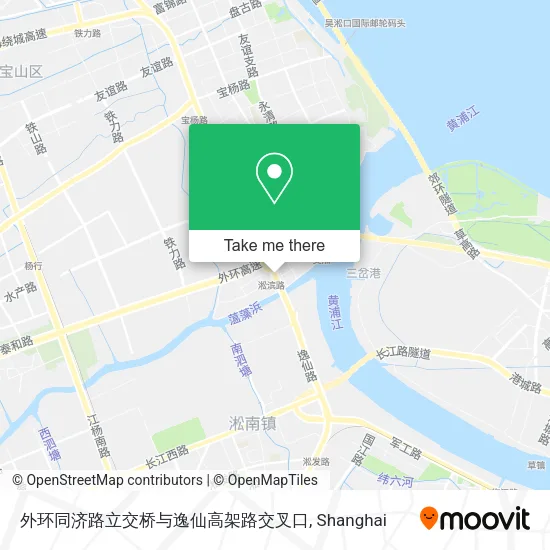 外环同济路立交桥与逸仙高架路交叉口 map