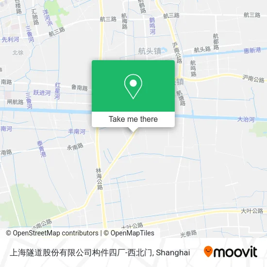 上海隧道股份有限公司构件四厂-西北门 map