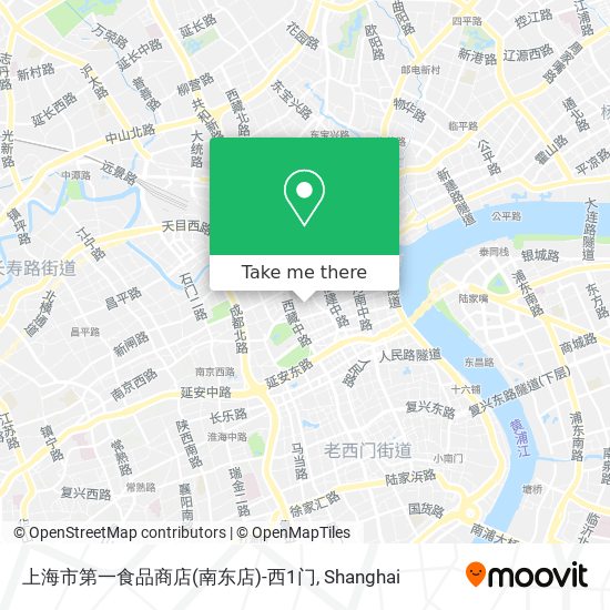 上海市第一食品商店(南东店)-西1门 map