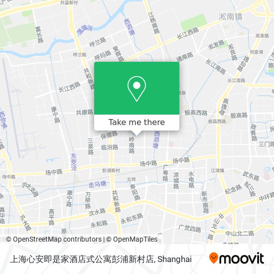 上海心安即是家酒店式公寓彭浦新村店 map