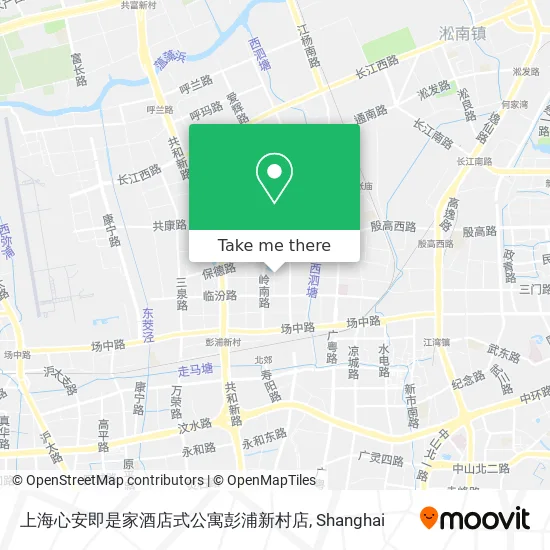 上海心安即是家酒店式公寓彭浦新村店 map