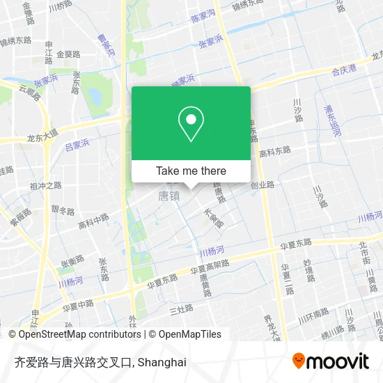 齐爱路与唐兴路交叉口 map