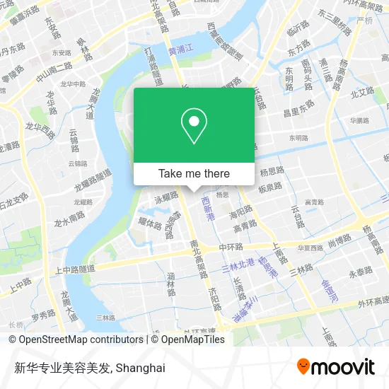 新华专业美容美发 map