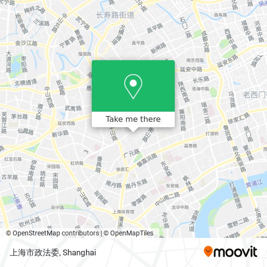 上海市政法委 map