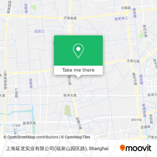 上海延龙实业有限公司(福泉山园区路) map