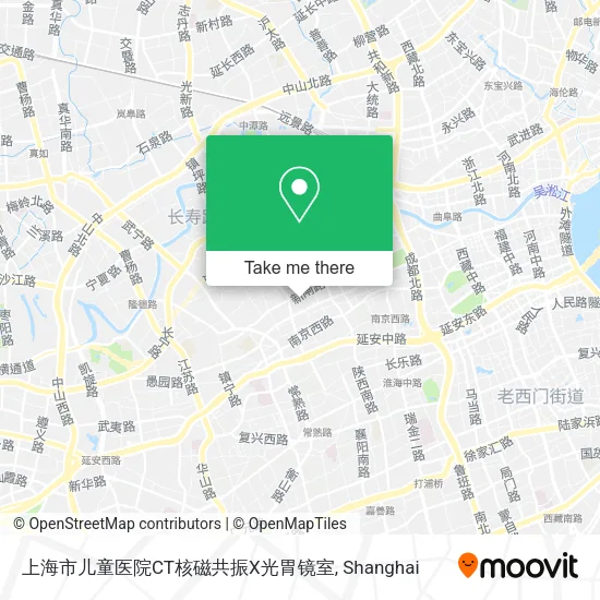 上海市儿童医院CT核磁共振X光胃镜室 map