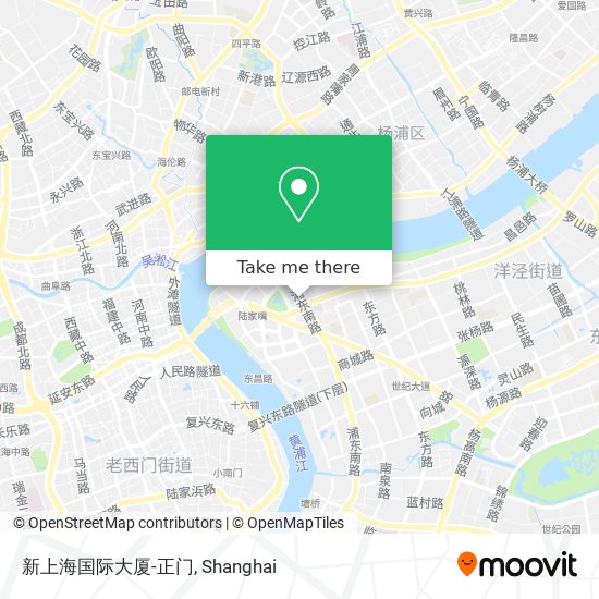 新上海国际大厦-正门 map