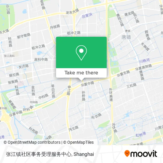 张江镇社区事务受理服务中心 map