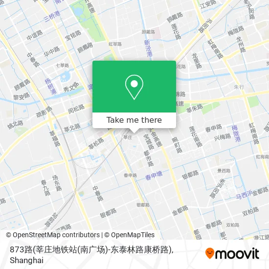 873路(莘庄地铁站(南广场)-东泰林路康桥路) map