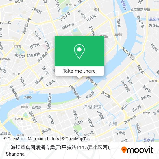 上海烟草集团烟酒专卖店(平凉路1115弄小区西) map