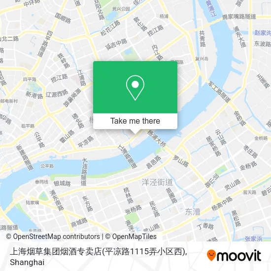 上海烟草集团烟酒专卖店(平凉路1115弄小区西) map