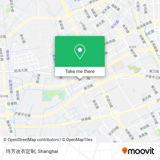 玮芳改衣定制 map