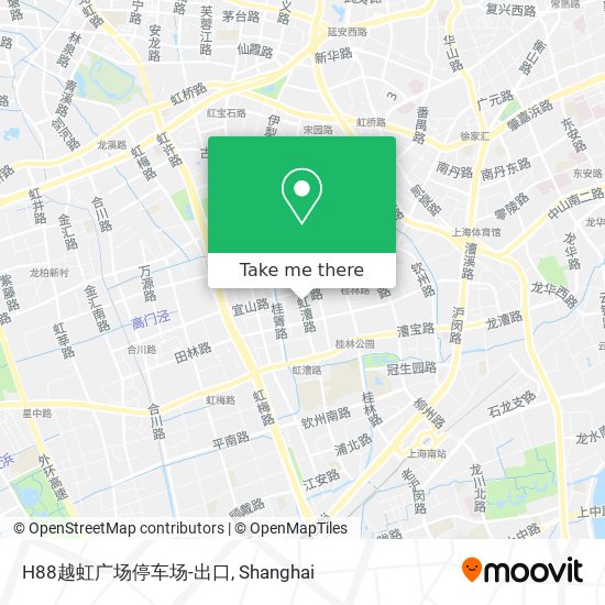 H88越虹广场停车场-出口 map
