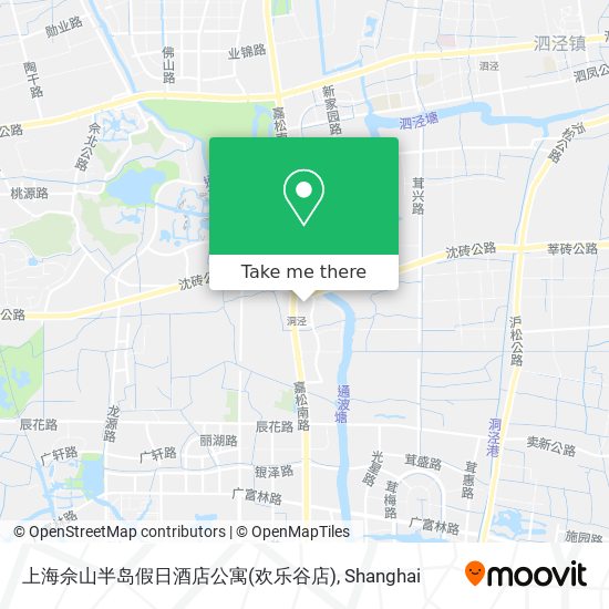 上海佘山半岛假日酒店公寓(欢乐谷店) map