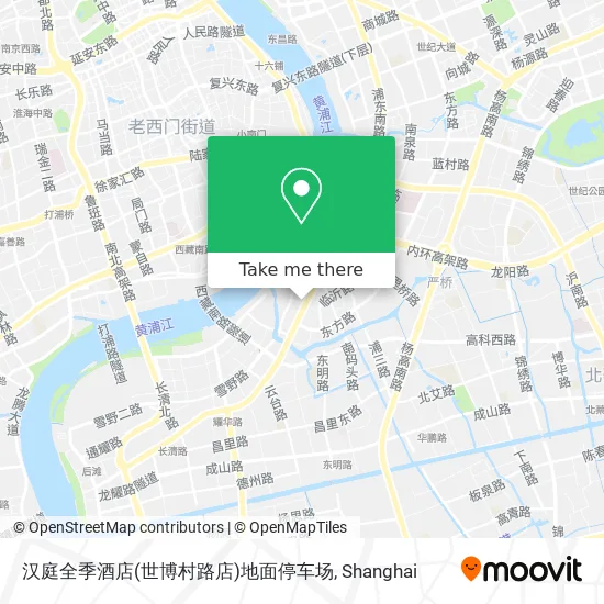 汉庭全季酒店(世博村路店)地面停车场 map