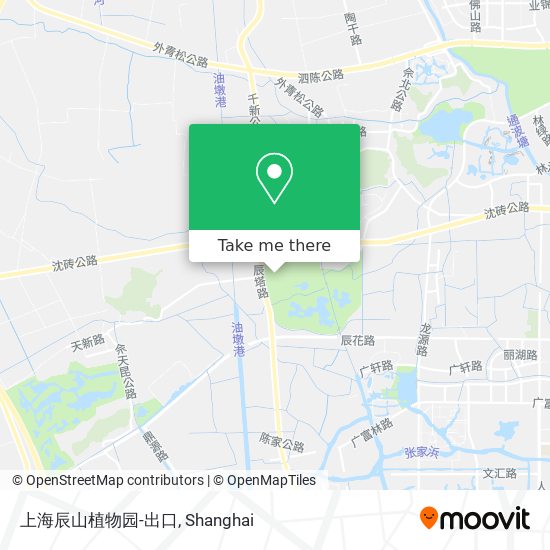 上海辰山植物园-出口 map